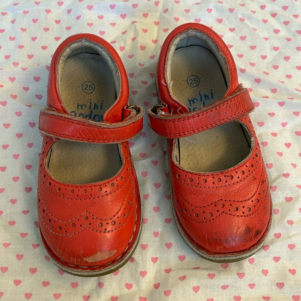 Mini boden red Mary Jane shoes size 25 us 9